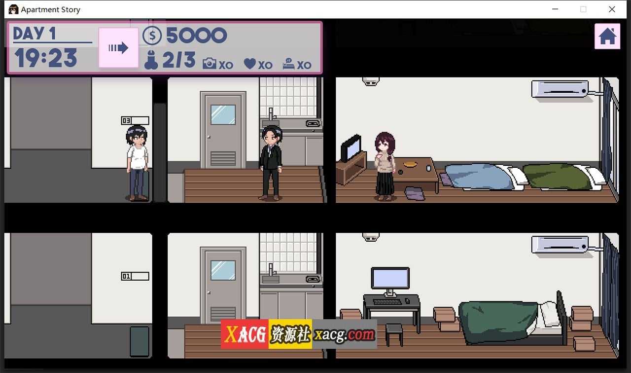 【像素养成SLG/中文/全动态】公寓物语 官方中文版【122M/新作】 畅玩游戏 预览第4张