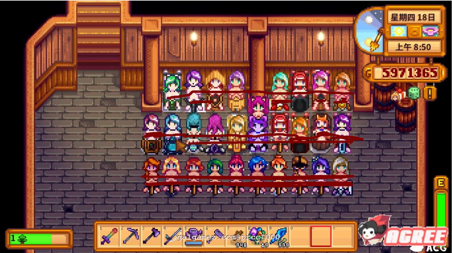 【像素RPG/中文/神奇魔改】星露谷物语V1.45 超邪恶R18绅士魔改版！【1.7G/新魔改】 畅玩游戏 预览第3张