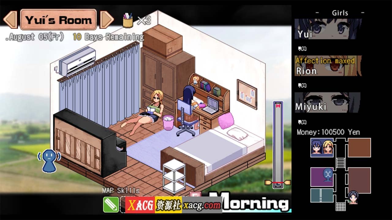 【像素神作SLG/中文/新DLC】夏日狂想曲+ Ver2.1.3 DLC STEAM官方中文步兵版+全CG存档【更新/1G】 畅玩游戏 预览第12张