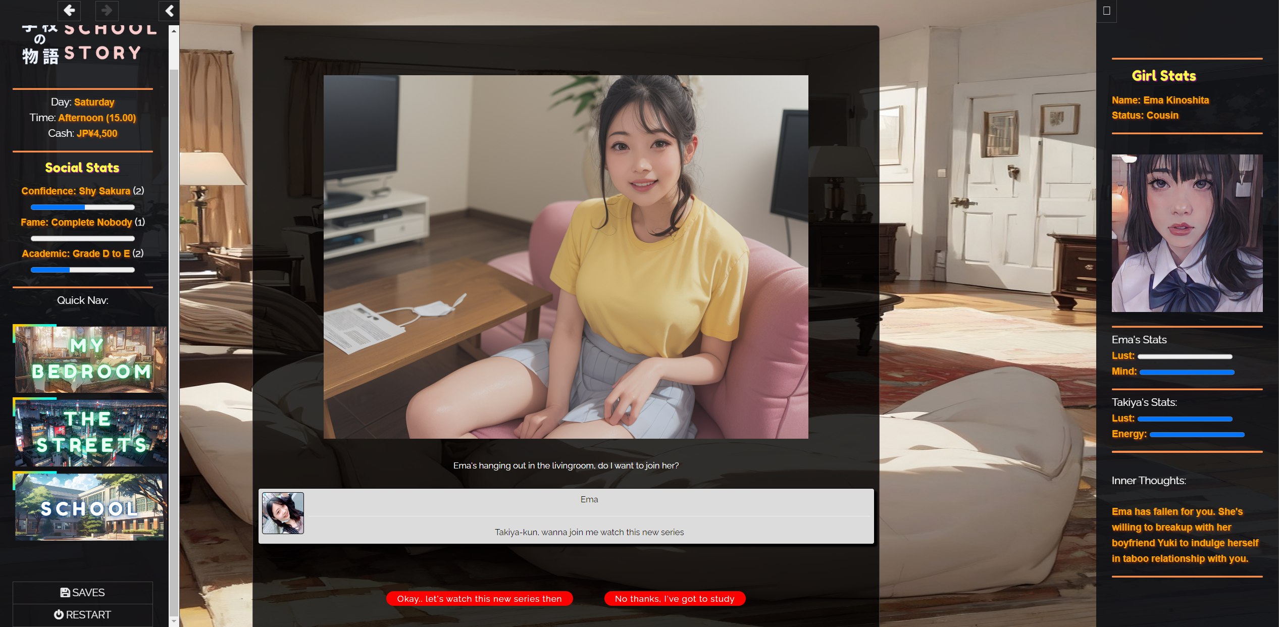 [SLG/真人/HTML] 学校の物语 Gakko No Monogatari V0.23 浏览器汉化 [19.8G/FM/WY]