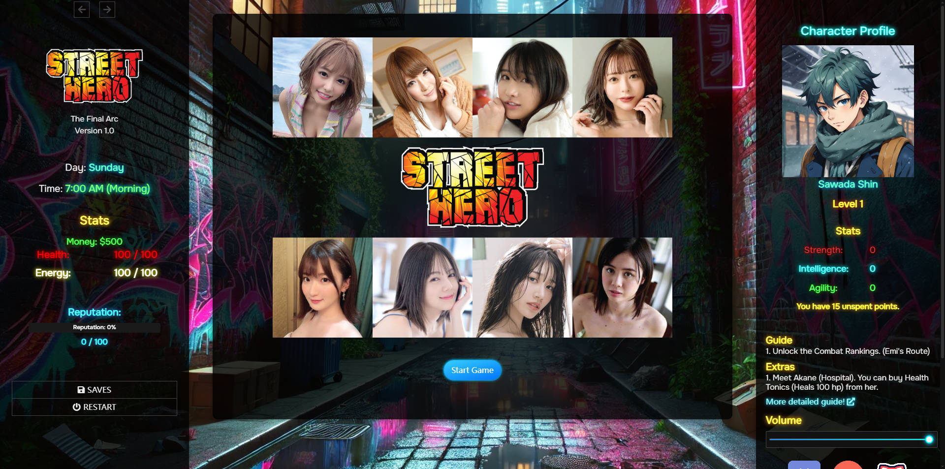 [SLG/真人/HTML] 街头英雄/Street Hero V0.8 浏览器汉化 [22.7G/FM/WY]