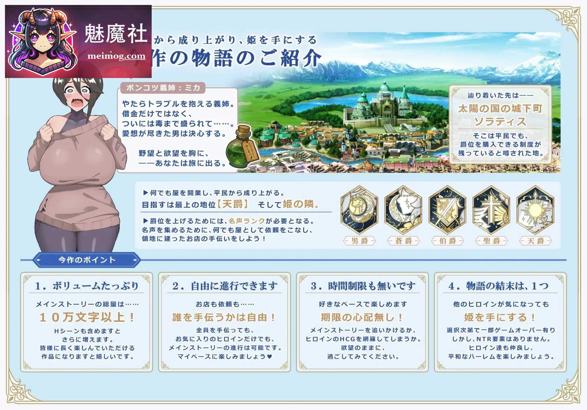[利斯塔利亚 - 阶级、领地、女人。将一切尽收囊中的逆袭故事 / Lystaria] [AI汉化] [PC] [RPG, 后宫, 逆袭] [880m]