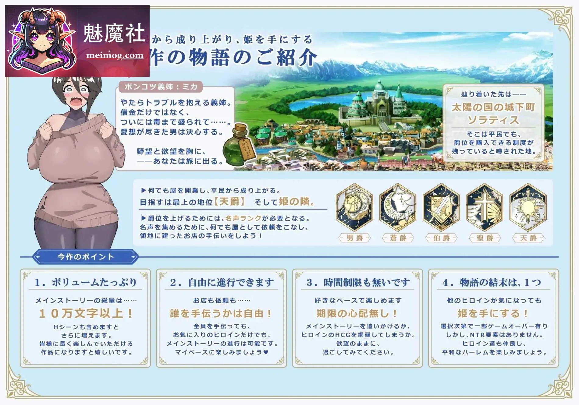 [利斯塔利亚 - 阶级、领地、女人。将一切尽收囊中的逆袭故事 / Lystaria] [AI汉化] [PC] [RPG, 后宫, 逆袭] [880m]