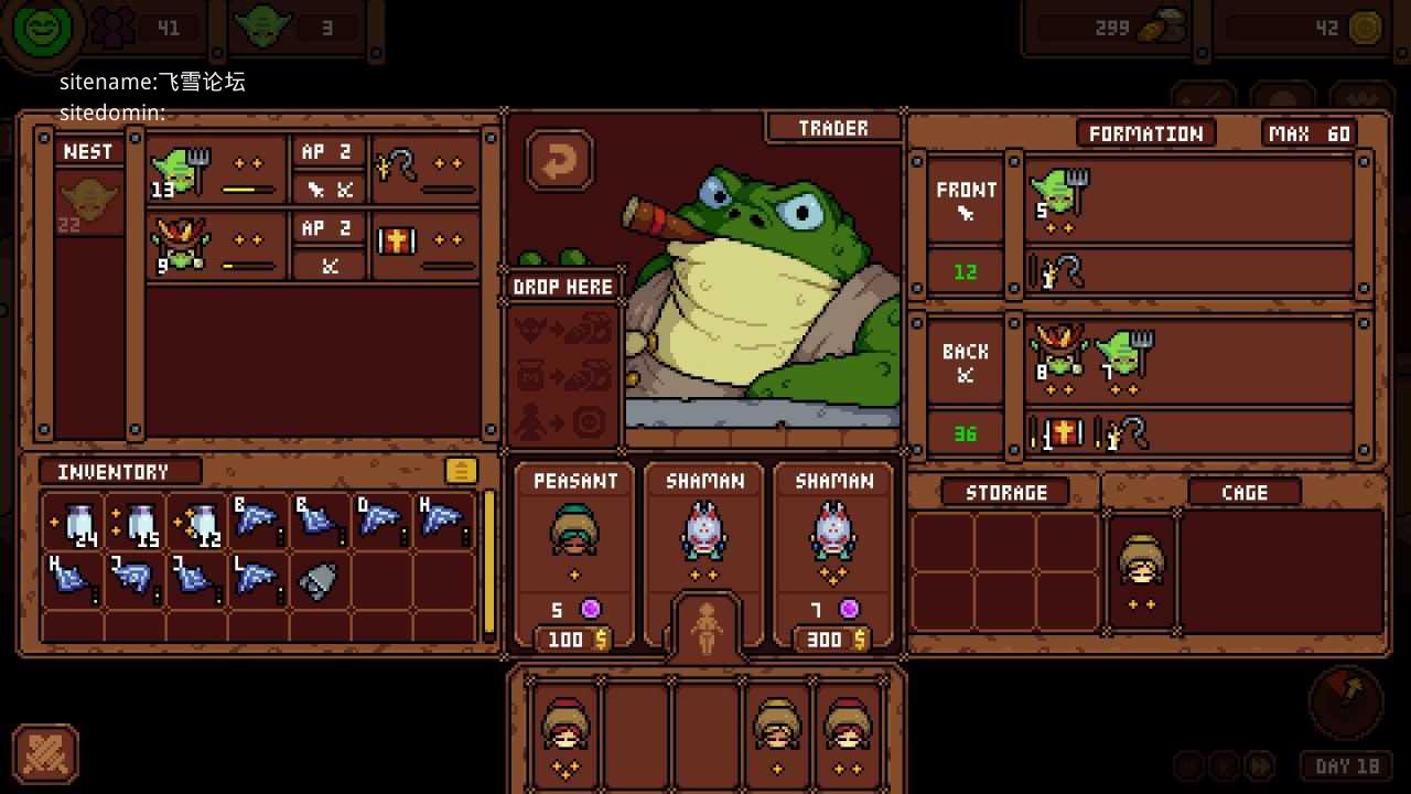 [哥布林巢穴 / Goblin Nest] [v1.36 官中无码动态] [PC] [SLG, 经营, 像素, 动态] [56.5m/百度云/FM]
