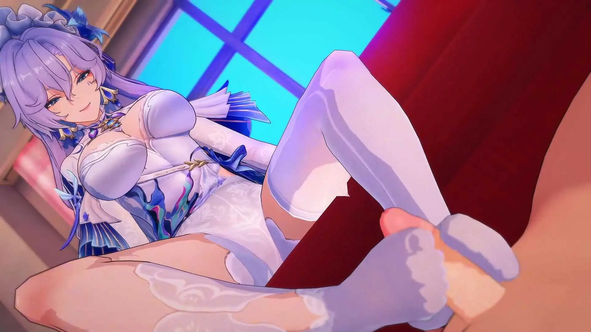【MMD/KKkirito/纯啪】鸣潮 白丝坎特蕾拉和黑丝赞妮【367m/1080p/飞猫百度】