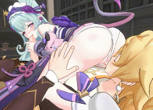 【3D/Yuluer/纯啪】原神 瑞希夜晚的侍奉【371m/1080p/飞猫百度】