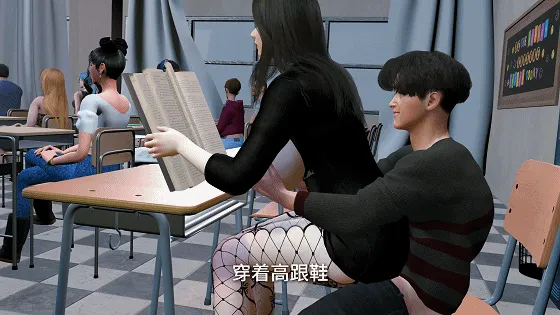 [3D/隐奸/NTR] nowla 9月新作：美艳妈妈的意外插入 第八集 在同学面前偷偷的中出黑丝教师妈妈太刺激了 [中配/中字] [2.7G/FM/WY]