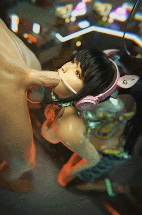 [3D/无修/CV] MEGAERA 7月新作：伊芙 性感女神娴熟口技吸茎侍奉 [1.9G/FM/WY]