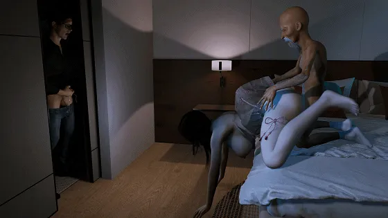 [3D/小马大车/NTR] 牛头人爱好者：落榜女-老汉与姐姐NTR 白丝巨乳姐姐为补贴家用被侏儒老头肆意侵犯中出 [中字] [4.7G/FM/WY]