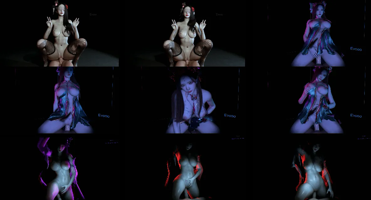 【3D同人动画】evooo:瑾+女菩萨+清漪的骑乘侍奉【3V/588mb-6.32分钟】飞猫+微云