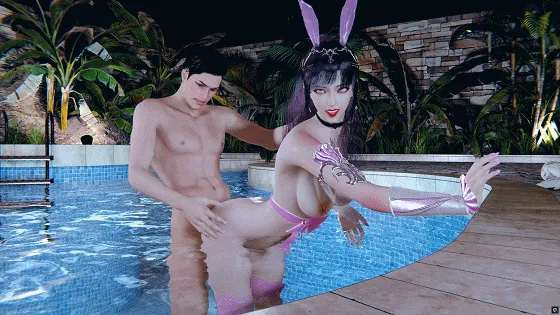 [3D/动态/VAM] 小梦：小舞泳池 性感长腿女神多体位激情爆肏 [1.2G/FM/WY]