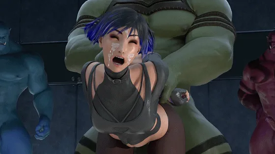 [3D/无修/CV] Horny Beetle 7月新作：雷娜+莉莉+晓雨+嘉米 性感御姐陷入无尽轮奸地狱 [2G/FM/WY]