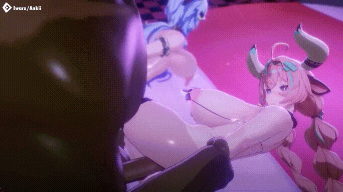 【3D/Ankii/纯啪】原神 乳牛甘雨和瓦雷莎喷奶乱交淫趴【249m/1080p/飞猫百度】