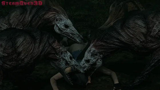 [3D/无修/CV] SteamOven3D 11月新作：劳拉+萨姆斯 性感御姐异种触手凌辱调教中出 [1.5G/FM/WY]