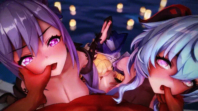 【MMD/Lanzfh/纯啪】原神NTR 海灯节乱交淫趴(差分)【1.12g/1080p/飞猫百度】
