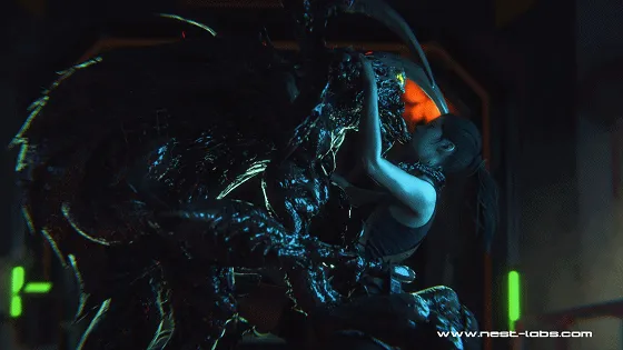 [3D/无修/CV] The Nest 6月新作：艾达王+克莱尔 性感女神异种侵犯中出 [600M/FM/WY]