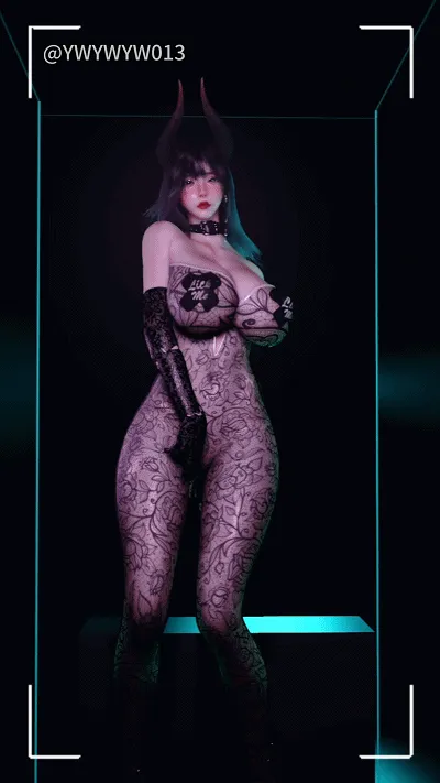 [3D/动态/VAM] YWYWYW013：魅魔眼镜娘 性感黑丝巨乳御姐女上位骑乘榨精 [2.7G/FM/WY]