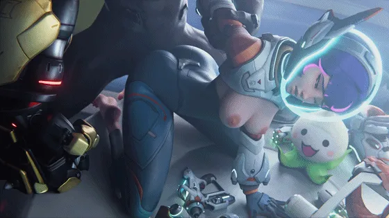 [3D/无修/CV] Nagoonimation 4月新作：Juno and Doomfist 娇嫩少女黑色巨根后入爆肏 [545M/FM/WY]