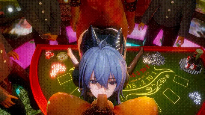 【MMD/yerrrg/纯啪】鸣潮 魅魔赞妮成了赌场的玩具【277m/1080p/飞猫百度】