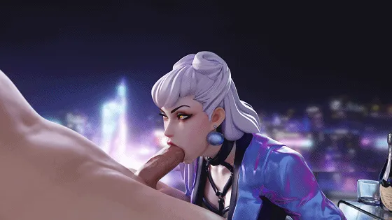[3D/无修/CV] Nuttycravat 10月新作：阿狸+阿卡丽+伊芙琳+卡莎+萨勒芬妮 性感女团偶像娴熟口技吸茎侍奉 [901M/FM/WY]