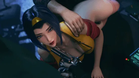 [3D/无修/CV] lewdgazer 6月新作：Faye First look 菲‧瓦伦坦 性感女神微胖美腿股间侵犯 [124M/FM/WY]