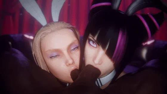 [3D/无修/CV] Lazper 6月新作：艾达王+嘉米+蛛俐+杰西卡 暗黑系哥特御姐黑色巨根双穴齐插 [960M/FM/WY]