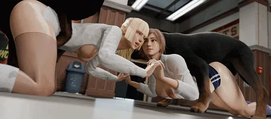 [3D/无修/动态] BlueBerg 11月新作：2B+阿狸+艾什+莉莉+蒂法 性感女神异种巨根激情爆肏 [458M/FM/WY]